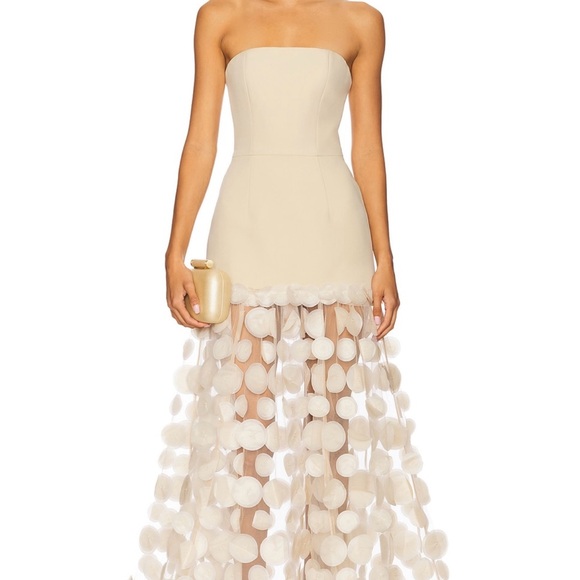 Bronx and Banco Dresses & Skirts - Bronx and Banco Cream Strapless Maxi Dress